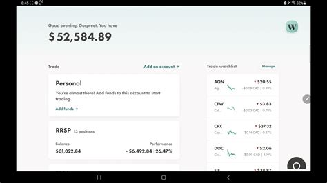 wealthsimple balanced portfolio performance.